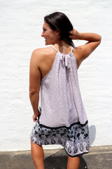 Tahiti Dress Taupe Fern