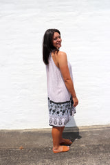 Tahiti Dress Taupe Fern