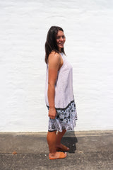 Tahiti Dress Taupe Fern