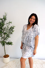 Ultimate Short Beach Dress In Safari Grey