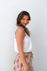 Vienna Top in White