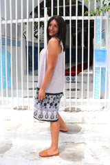 Vienna Dress in Taupe Fern