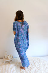 Island Holiday High Low Dress In Paragon Purple/Blue