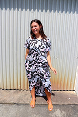 Island Holiday High Low Dress In Urban Aztec