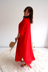 Long Kaftan In Red