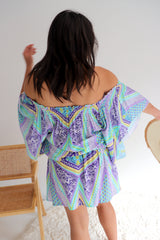 Holiday Dreaming Short Beach Dress/Top In Pastel Aztec