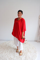 Short Kaftan in Red