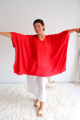 Short Kaftan in Red