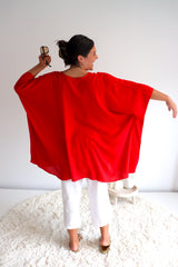 Short Kaftan in Red