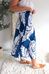 Strapless Beach Dress/Skirt in Samoa Blue
