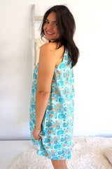 Tahiti Dress in Seaside Bloom
