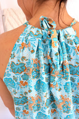 Tahiti Dress in Seaside Bloom