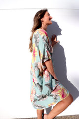 Tropicana Short Dress In Hibiscus