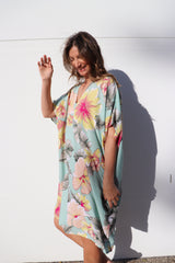 Tropicana Short Dress In Hibiscus