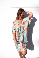 Tropicana Short Dress In Hibiscus