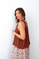 Vienna Top in Chocolate