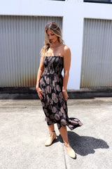 Florence Dress In Black Tea