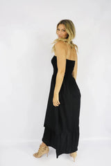 Florence Strapless Dress In Black