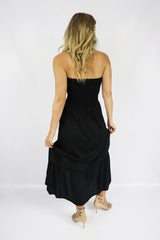 Florence Strapless Dress In Black