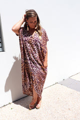 Island Holiday High Low Dress In Malawi Gold