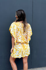 Holiday Dreaming Short Beach Dress/Top In Promise Land Mustard