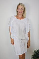 Holiday Dreaming Short Beach Dress/Top In White