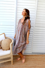 Cold Shoulder Dress In Uluru Earth