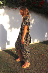 Island Holiday High Low Dress In Leopard