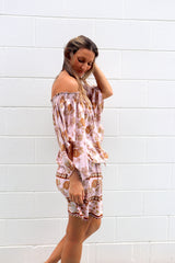 Holiday Dreaming Short Beach Dress/Top In Pink Earth Rose