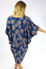 Tropicana Short Dress In Blue or Black Tea