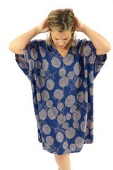 Tropicana Short Dress In Blue or Black Tea