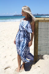 Byron Maxi Dress In Blue Splash