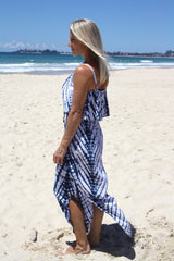 Byron Maxi Dress In Blue Splash