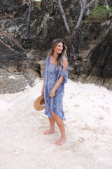 Cold Shoulder Dress In Uluru Navy