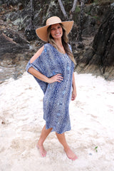 Cold Shoulder Dress In Uluru Navy