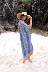 Cold Shoulder Dress In Uluru Navy
