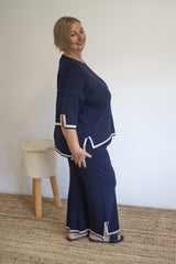 Elodie Knit Set in Navy
