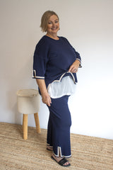Elodie Knit Set in Navy