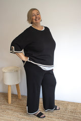 Elodie Knit Set in Black