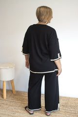 Elodie Knit Set in Black