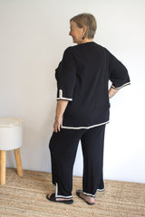 Elodie Knit Set in Black