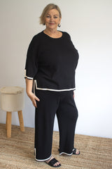 Elodie Knit Set in Black