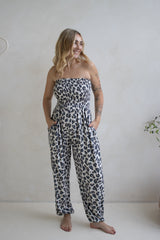 Genie Jumpsuit in Grey Jaguar