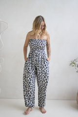 Genie Jumpsuit in Grey Jaguar