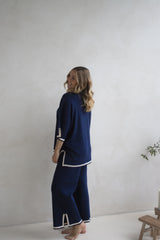 Elodie Knit Set in Navy