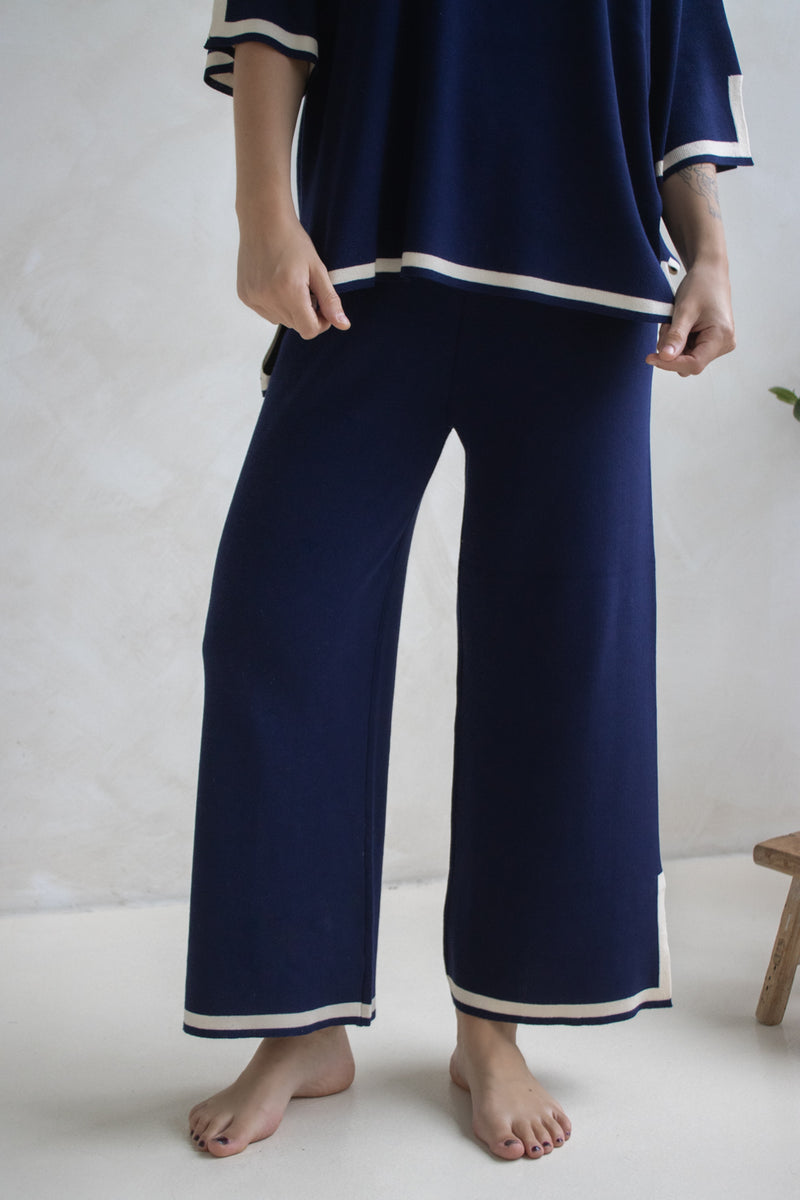 Elodie Knit Set in Navy