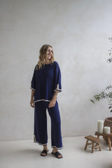 Elodie Knit Set in Navy