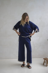 Elodie Knit Set in Navy
