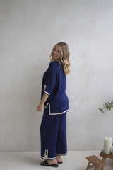 Elodie Knit Set in Navy