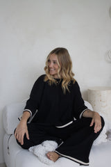 Elodie Knit Set in Black